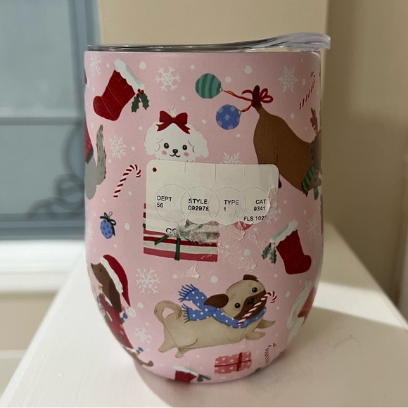 NEW Clementine Christmas Dog Wine Tumbler 2023 - Picture 2 of 4